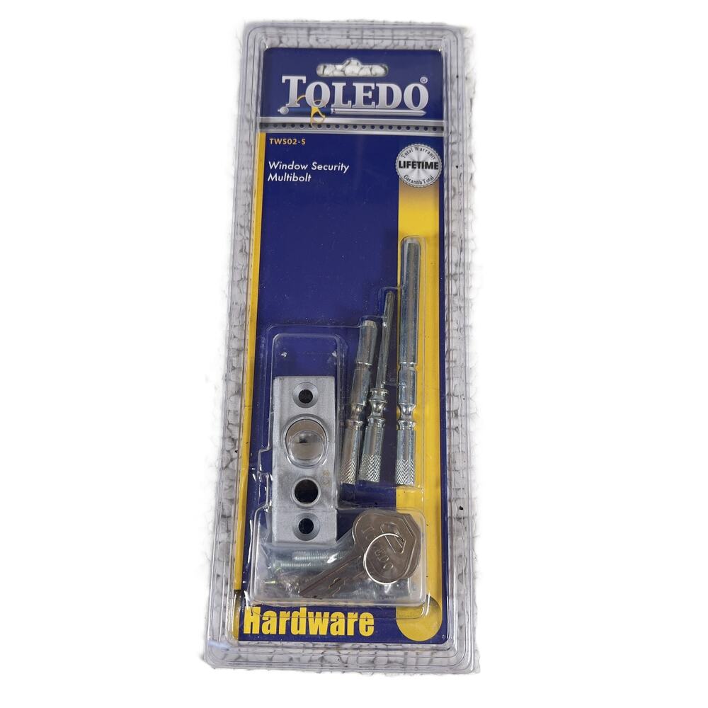 Toledo Window Security Multi Bolt TWS02-S Hinged Casement, Vert. Sash, Sliding